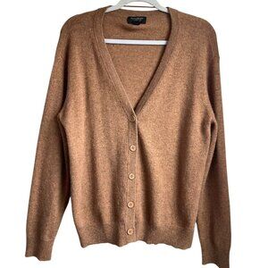 Charter Club Womens Cashmere Cardigan Sweater Luxury Camel Tan*Read